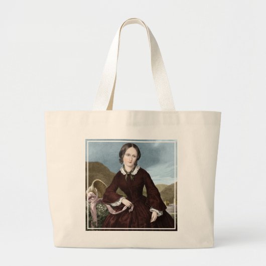 Charlotte Bronte Grote Tote Bag (Voorkant)