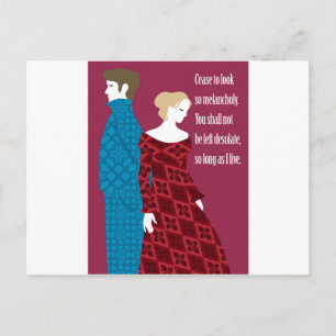 Charlotte Bronte "Jane Eyre" cadeau met citaat Briefkaart