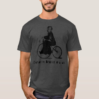 Charlotte Bronte over een fiets Charlotte Bronte T-shirt