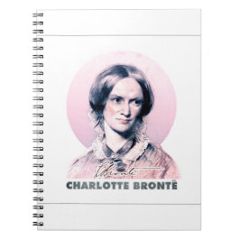 Charlotte Bronte Pink Richmond Painting Portrait Notitieboek