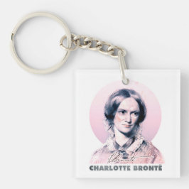 Charlotte Bronte Pink Richmond Painting Portrait Sleutelhanger