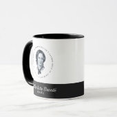 Charlotte Bronte Portrait et Citer Mug (Devant gauche)
