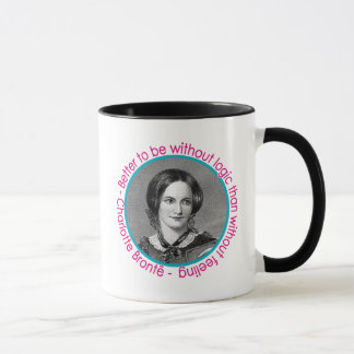 Charlotte Bronte Portret met citaat Mok