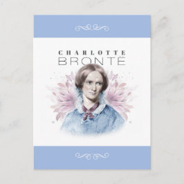 Charlotte Bronte Portret van Richmond met bloemen Briefkaart