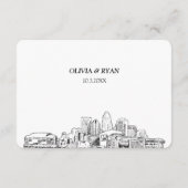 Charlotte Bruiloft Traditionele RSVP Maaltijden Op Informatiekaartje (Achterkant)