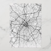 Charlotte Love Locator | Bruiloft Bewaar de datum Folie Uitnodiging (Achterkant)