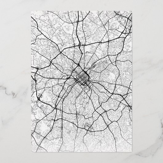 Charlotte Love Locator | Bruiloft Bewaar de datum Folie Uitnodiging (Achterkant)