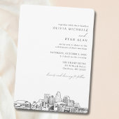 Charlotte Mariage Elegant Skyline Invitation