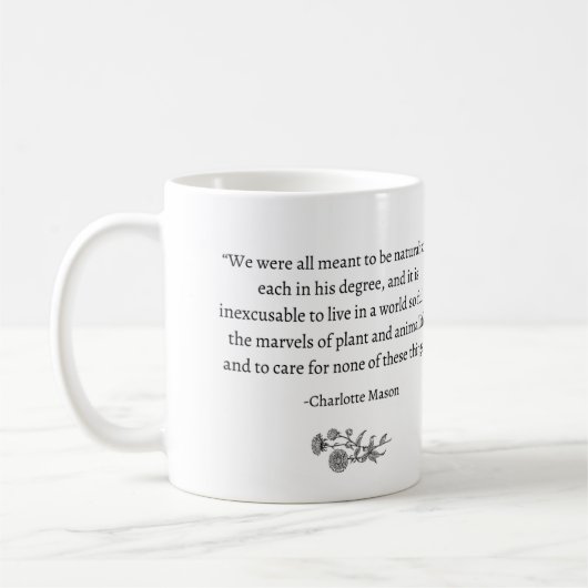 Charlotte Mason, une tasse pour les naturalistes (Gauche)