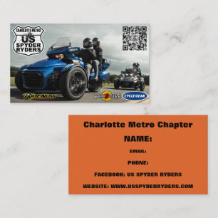 Charlotte Metro Chapitre  - Cartes de visite 3