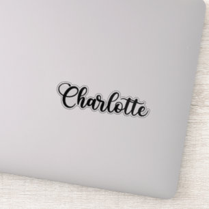 Charlotte Name - Handgeschreven kalligrafie Sticker