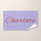 Charlotte Name Pattern Design Bad Handdoek (Handdoek)
