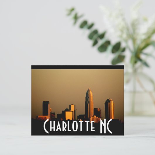 Charlotte NC Briefkaart (Staand voorkant)