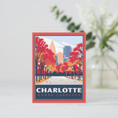 Charlotte, NC Briefkaart (Staand voorkant)