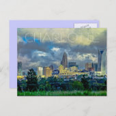 Charlotte NC Briefkaart (Voorkant / Achterkant)
