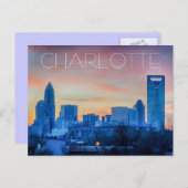 Charlotte NC Briefkaart (Voorkant / Achterkant)
