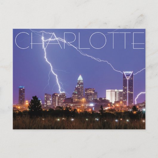 Charlotte NC Briefkaart (Voorkant)