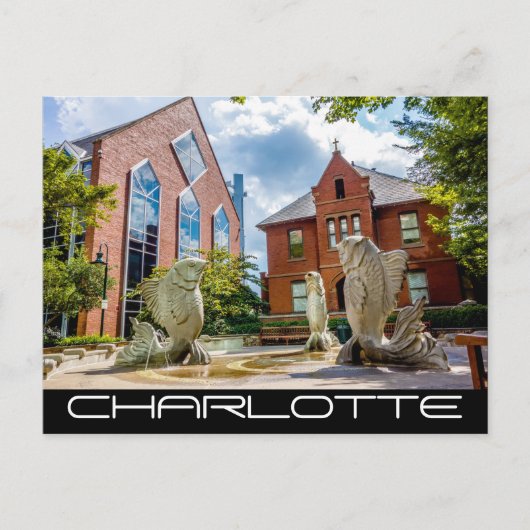 Charlotte NC Briefkaart (Voorkant)