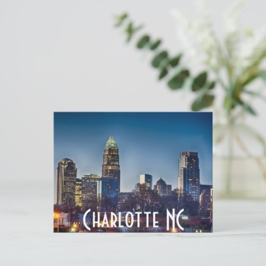 Charlotte NC Briefkaart (Staand voorkant)
