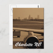 Charlotte NC Briefkaart (Voorkant / Achterkant)