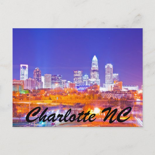 Charlotte NC Briefkaart (Voorkant)