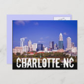 Charlotte NC Briefkaart (Voorkant / Achterkant)