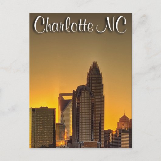 Charlotte NC Briefkaart (Voorkant)