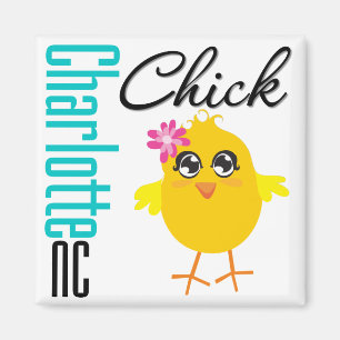 Charlotte NC Chick Magneet