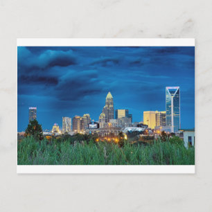 Charlotte NC Skyline Briefkaart