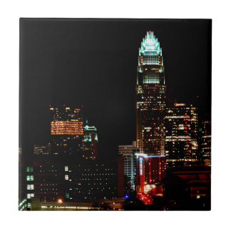 Charlotte NC Skyline Tegeltje