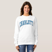 Charlotte NC  Varsity College Style Trui (Voorkant volledig)
