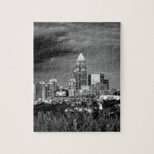 Charlotte North Carolina Architectuur Skyline Bouw Legpuzzel