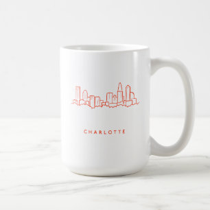 Charlotte, North Carolina City Skyline Koffiemok