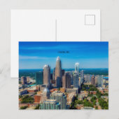 Charlotte, North Carolina cityscape Briefkaart (Voorkant / Achterkant)