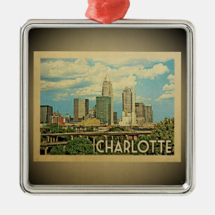 Charlotte North Carolina Ornement Vintage voyage