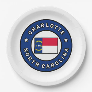 Charlotte North Carolina Papieren Bordje