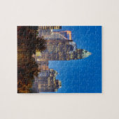 Charlotte North Carolina skyline avond Legpuzzel (Horizontaal)