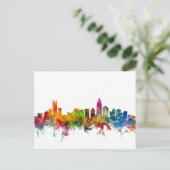 Charlotte North Carolina Skyline Briefkaart (Staand voorkant)