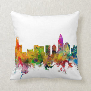 Charlotte North Carolina Skyline Kussen