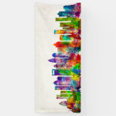 Charlotte North Carolina Skyline Spandoek (Verticaal)