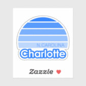 Charlotte North Carolina Sticker (Vel)