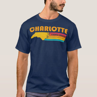 Charlotte North Olina Vintage Verdrietig Souvenir T-shirt