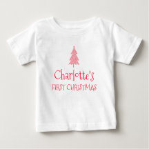 Charlotte Premier Bébé de Noël T-Shirt 1er Xmas No