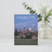 Charlotte skyline briefkaart (Staand voorkant)