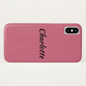 Charlotte van de weeszwarte-karakternaam Case-Mate iPhone case (Achterkant (horizontaal))
