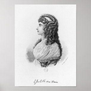 Charlotte von Stein, geboren von Schardt, laat Poster