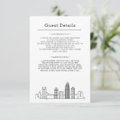 Charlotte Wedding | Gastinformatie Informatiekaartje (Staand voorkant)