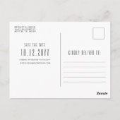 Charlotte Wedding | Gestileerde skyline De datum o Briefkaart (Achterkant)