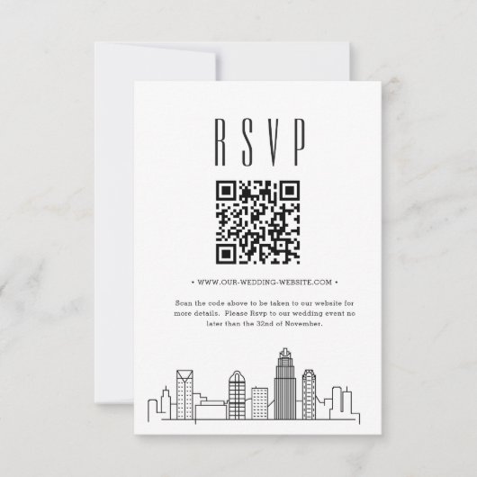 Charlotte Wedding QR code RSVP (Voorkant)
