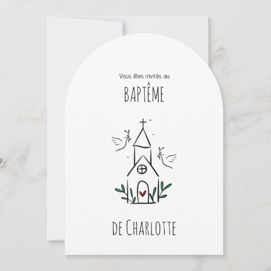 Charlotte's Baptème Kaart (Voorkant)